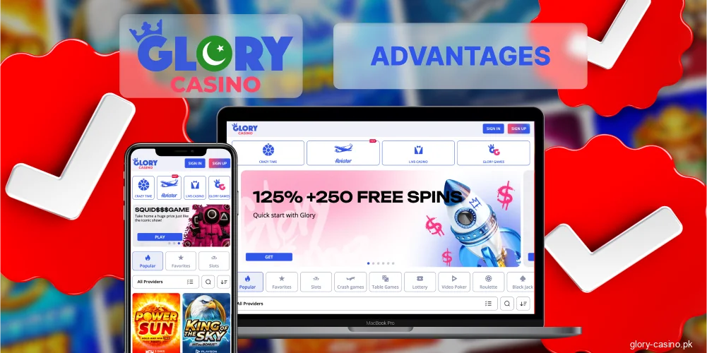 Benefits of playing at Glory Casino