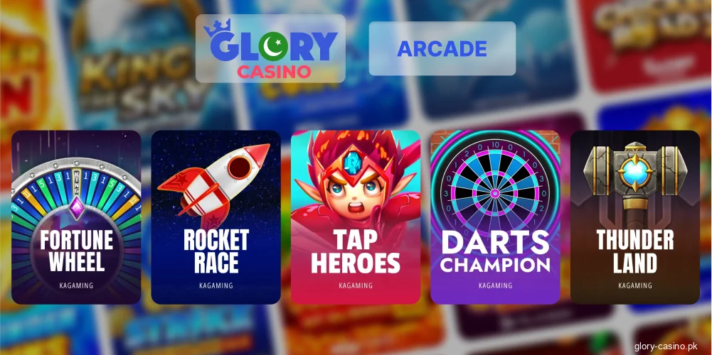 Glory Casino arcade category review