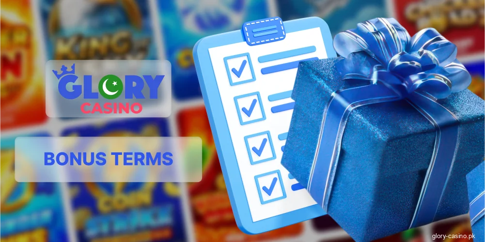 Bonus policy for Glory Casino users