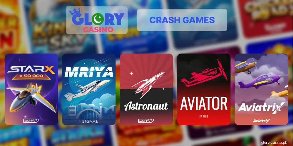 Glory Casino crash games category review