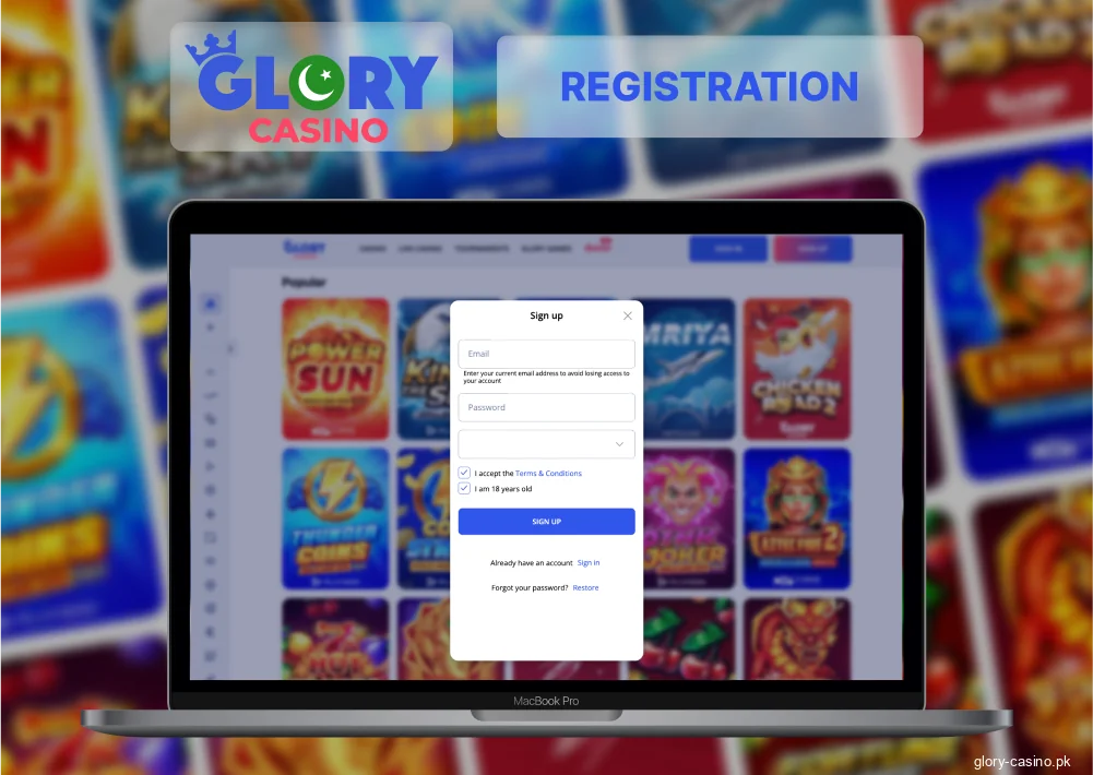 Glory Casino fast Pakistan signup