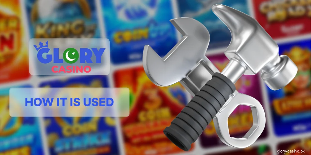 Use of data by Glory Casino