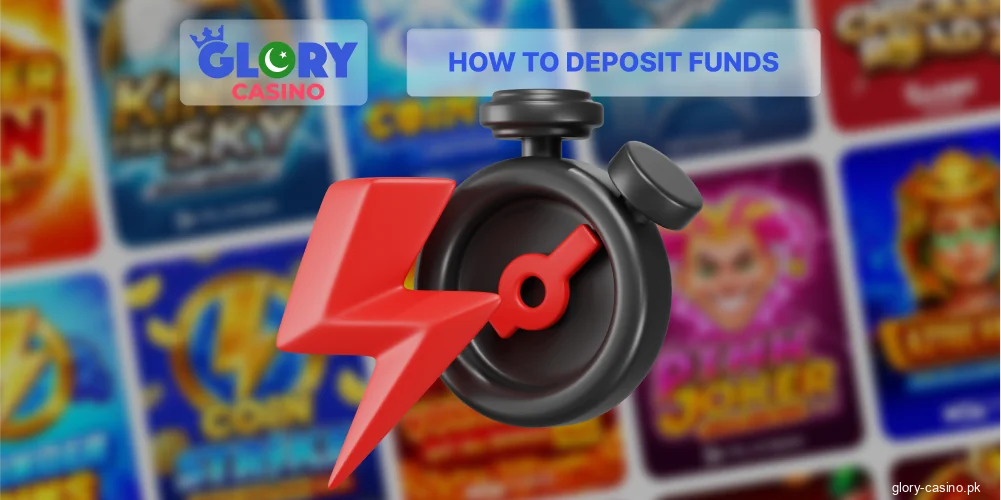 Deposit appears instantly at Glory Casino