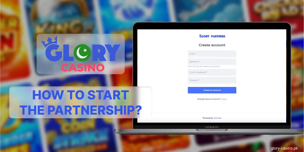 Steps to join Glory Casino affiliate