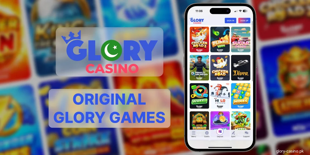 Exclusive games from Glory Casino