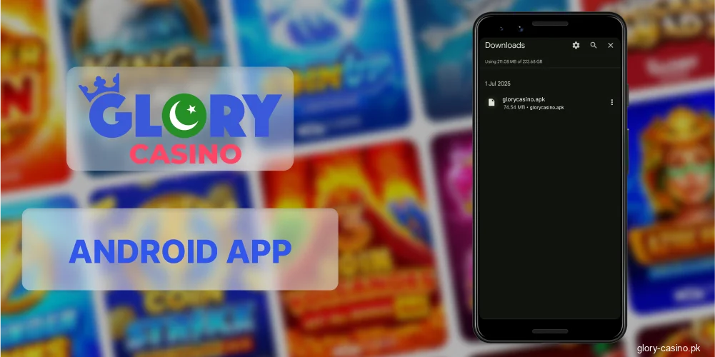 Find Glory Casino APK in downloads