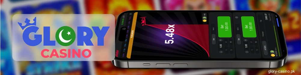 Play Aviator on mobile Glory Casino