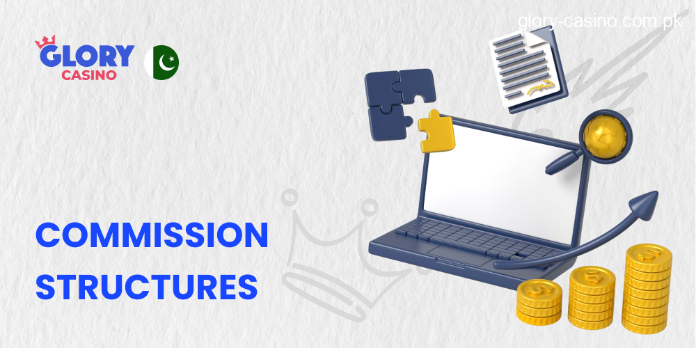 Commission Structures Affiliate Program in Glory Casino PK