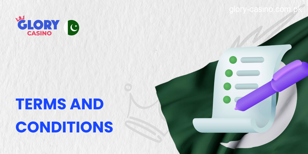 Terms and Conditions - Account Safety and Guidelines in Glory Casino
