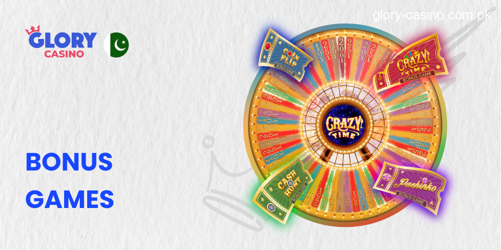 Crazy Time Bonus Rounds in Glory Casino PK