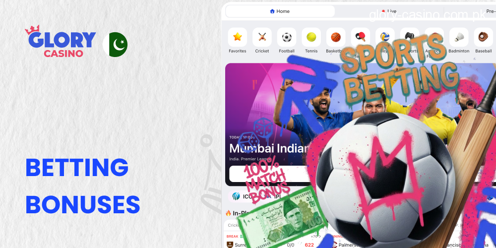 Sports Betting Bonuses in Glory Casino