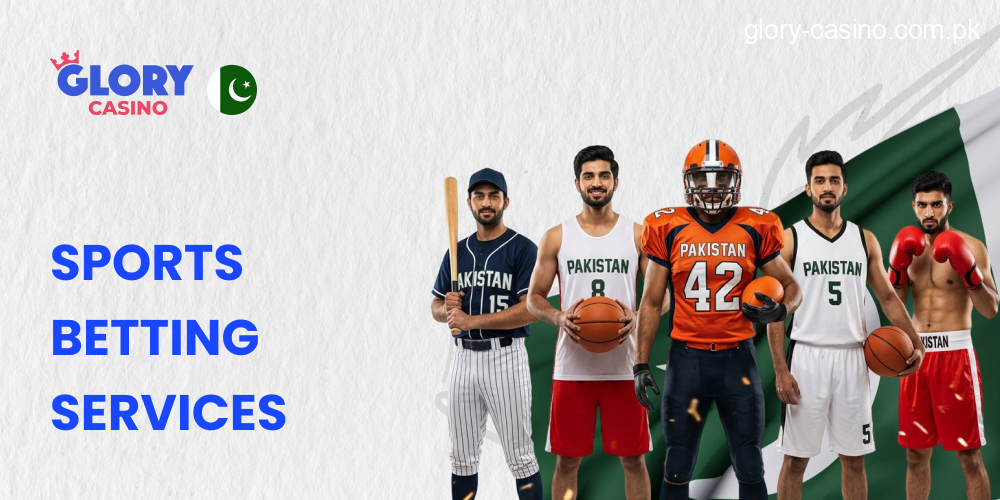Sports Betting Services in Glory Casino Mobile App